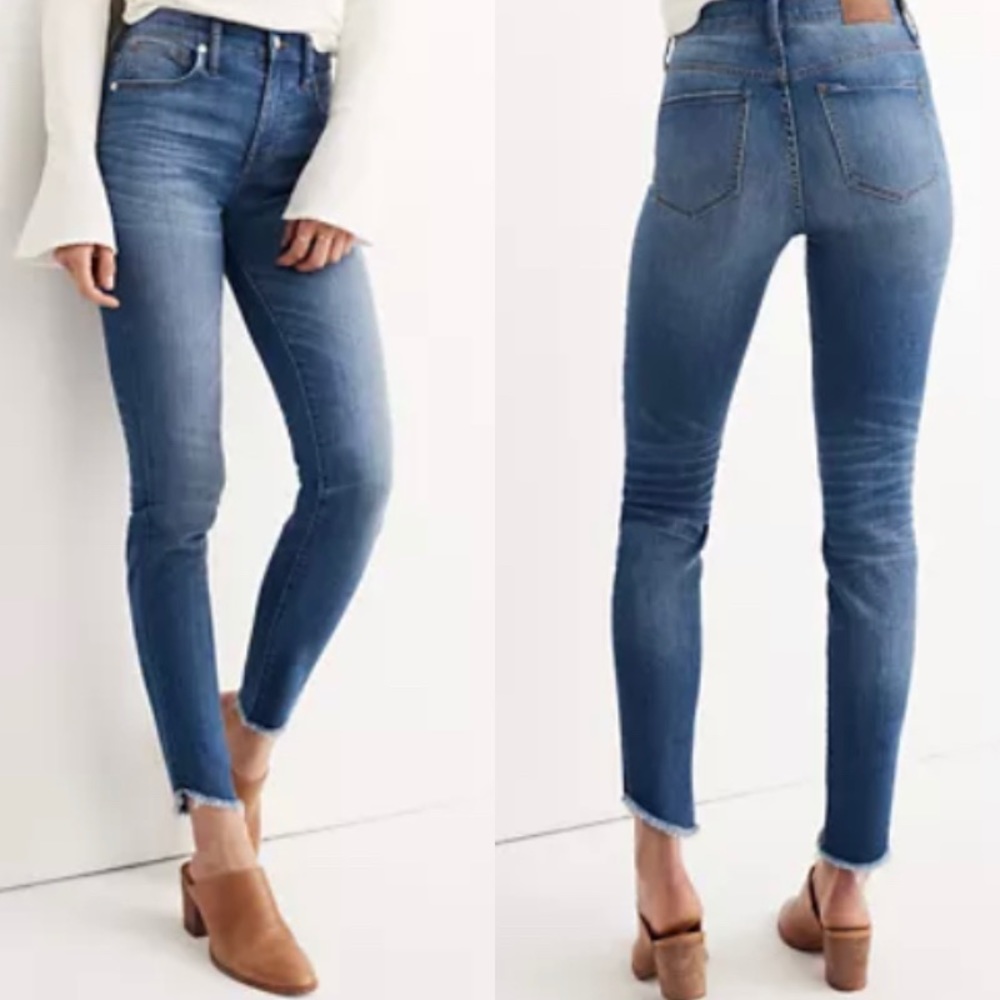 Madewell • 10” high rise tulip hem skinny